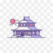 手绘建筑