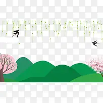 春季樱花节主题边框