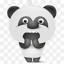 可爱黑白熊猫