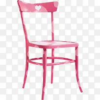 粉色桃心椅子