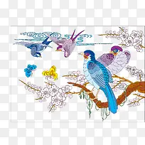 鸟类中国画