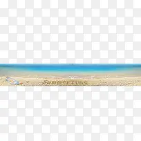 夏季沙滩蓝色大海背景