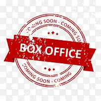 红色印章box office