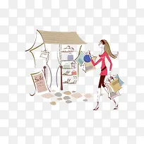 购物女性