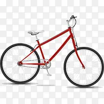 矢量手绘写实自行车