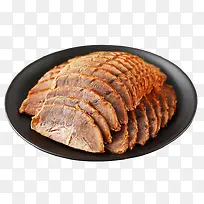 一盘五香酱牛肉摄影