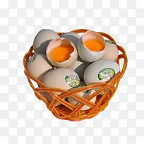 篮子里的绿壳鸡蛋