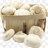 一筐白蘑菇