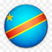 刚果民主国旗对共和国这个世界国