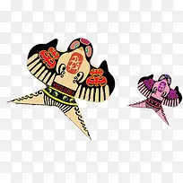 风争，卡通风争，淘宝素材
