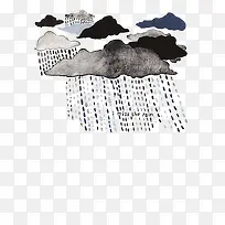 下雨的乌云
