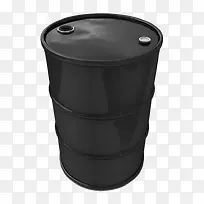 黑色圆柱桶机油桶