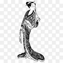 日本艺妓矢量元素