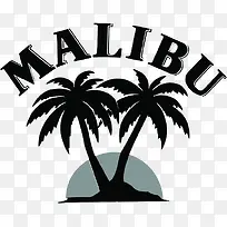 MALIBU酒LOGO