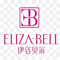 粉红色伊姿贝尔图标logo