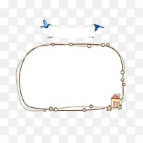 小清新线描标志牌