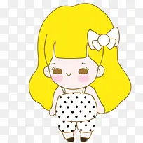 斑点白衣小胖妞