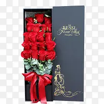 盒装玫瑰鲜花礼盒
