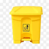 黄色医疗垃圾桶设计元素