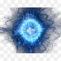 蓝色光效
