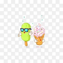 搞笑冰淇淋图案