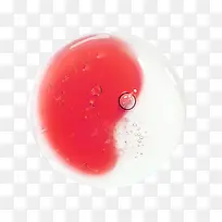 红色圆形水珠