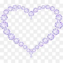 心形紫色框元素