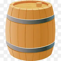 圆形的红酒橡木桶