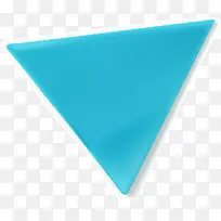 蓝色简约三角形