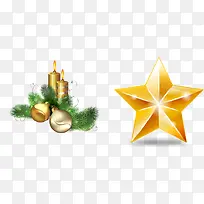 五角星和圣诞装饰用品