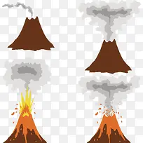 火山喷发矢量