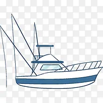 创意渔船插画设计