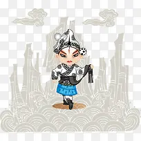 矢量京剧人物武松