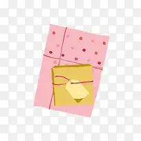 粉色礼盒礼物卡通矢量素材