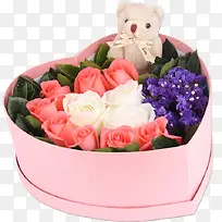玫瑰花粉色礼盒