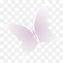 手绘紫色蝴蝶翅膀