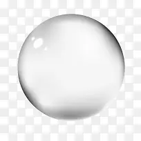 圆形水珠玻璃透明矢量
