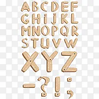 木板材质字母