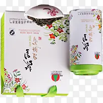 新鲜花茶礼物包装绿色清新天然