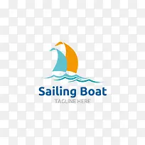 帆船的可爱logo