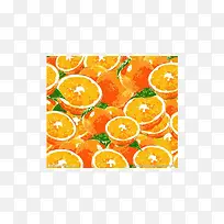手绘橙子底图