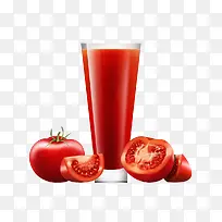番茄汁插画