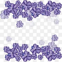 紫色小花装饰框