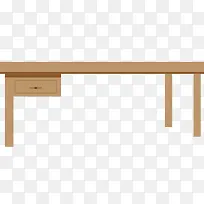 卡通简洁小木桌子