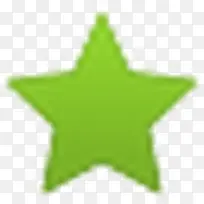实心的绿色星星 icon