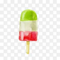 夏季彩色冰棒矢量图