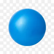 蓝色绝缘体瑜伽球橡胶制品实物