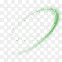 绿色悬浮光环效果元素