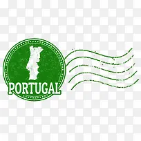 葡萄牙圆形邮戳