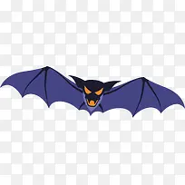 紫色卡通蝙蝠